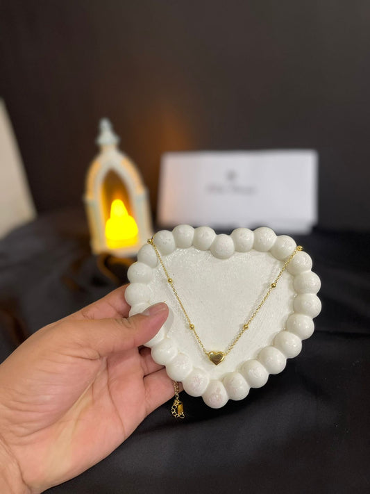 Golden Heart Glow Necklace – Premium Stainless Steel