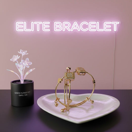 Golden Royale Pavé Radiance Bracelet – Stainless Steel